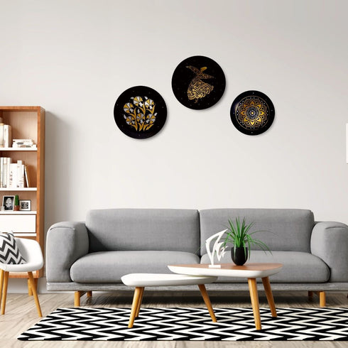 Tropical Blast Wall Plate Painting | Home Decor Plates | Hand Painted Gift